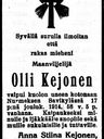 Record image of Olli Ollinpoika Tuntematon