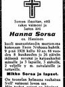 Record image of Johanna Maria Juhontytär Sorsa (born Hassinen)