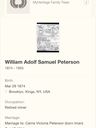 Record image of William Adolf Samuel PETERSON
