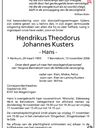 Record image of Hendrikus Theodorus Johannes Kusters (geboren Lourens)