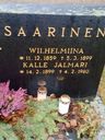 Record image of Wilhelmiina Adolfintytär "Wilhelmina Adolfsdotter" Saarinen (born Adolfintytär)