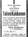 Record image of Tahvo Tahvonpoika Kukkonen