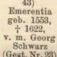 Record image of Emerentia Schwartz (born Schmiterlow)