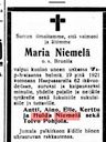 Record image of Maria Henrikintytär Niemelä (born Brunila)