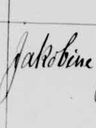Record image of Jacobine Thomsen (born Jacobsen)