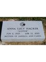Record image of Anna  "Ann"  Lucy Hacker (Sloter)