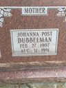 Record image of Johanna Dubbelman (geb. Post)