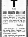 Record image of Anna Augusta Lagerbom