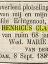 Record image of Johan Henricus Claus