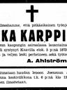 Record image of Pekka Antinpoika Karppinen