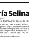 Record image of Maria Selina Arguelles Rodriguez (nacida Suarez Alvarez)