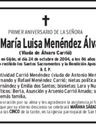 Record image of Maria Luisa Carrio Amado (nacida Menendez Alvarez)