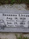 Record image of Anna Susanna Littau (born Fredrich)