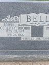 Record image of Geneta Bell (born Brown)