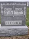 Record image of Mary "Polly" Flesher (born Rennels)