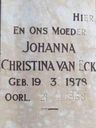 Record image of Johanna Christina van Eck (born Weyers)