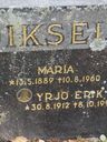 Record image of Maria Yrjöntytär Poikselkä (born Vesalainen)