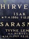 Record image of Tyyne Lempi Sarasmo (ent. Sahlstén) (born Hirvelä)