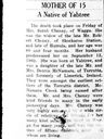 Record image of Sarah Ann Cheney (born McNamara)