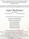 Record image of Agnes Elisabeth Beckmann (geb. Häming)