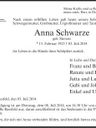 Record image of Anna Schwarze (born Stevens)