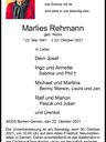 Record image of Maria Luise (Marlies) Rehmann (born Nobis)