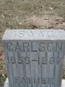 Record image of Isaac Edward Carlson (born Carlsson)