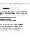 Record image of Elizabeth Mary "Eliza" McRae (born Macvean)