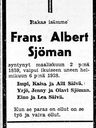 Record image of Frans Albert Fransson Sjöman