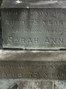 Record image of Sarah Ann Dowse (born Fairfax)