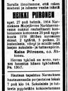 Record image of Heikki Heikinpoika Piironen