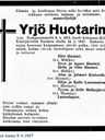 Record image of Jöran (Yrjö) Huotari