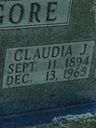 Record image of Claudia J Kilgore (born Coleman)