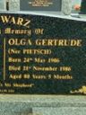 Record image of Olga Gertrude SCHWARZ (born PIETSCH)