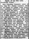 Record image of Martha Caroline  "Mollie" leonard (born Webb)