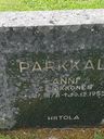 Record image of Anna Juhontytär Parkkali (o.s. Nikkonen)