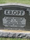 Record image of Catherine Kropf (born Brenneman)