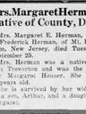 Record image of Margaret Elizabeth (Maggie) Herman (born Houser)