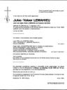 Jules, Valeer LEMAHIEU