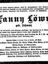 Record image of Franziska "Fanny" Löwy (born Schwarz)