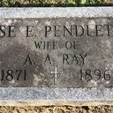 Record image of Rose Ellen (2nd wife) Ray (born Pendleton)