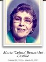 Record image of Maria (celina) Castillo (born Benavidez)