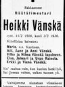 Record image of Heikki Antinpoika Vänskä
