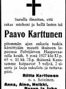 Record image of Paavo Heikinpoika Karttunen