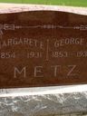 Record image of Margaret Ellen Metz (born Raber)