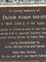 Record image of DULCIE ALISON MORAN (born PATERSON)