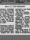 Record image of Alma Fredrika Christenson (born Soderberg)