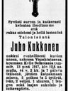 Record image of Johan / Juho Heikinpoika Kukkonen