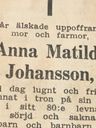 Record image of Anna Maria Johannesson Widén (o.s. Israëlsdotter)