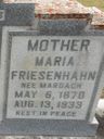 Record image of Anna Marie Friesenhahn (geb. Marbach)